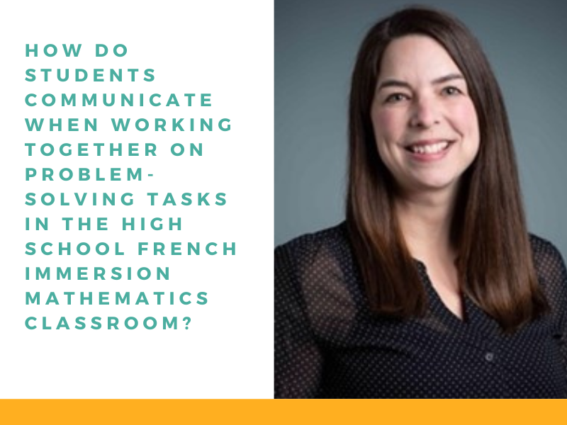 (2021) Students’ oral communication in the high school French immersion mathematics classroom