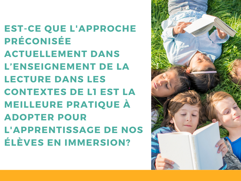 (2023) La lecture dans un contexte d’acquisition du français langue seconde en immersion au primaire