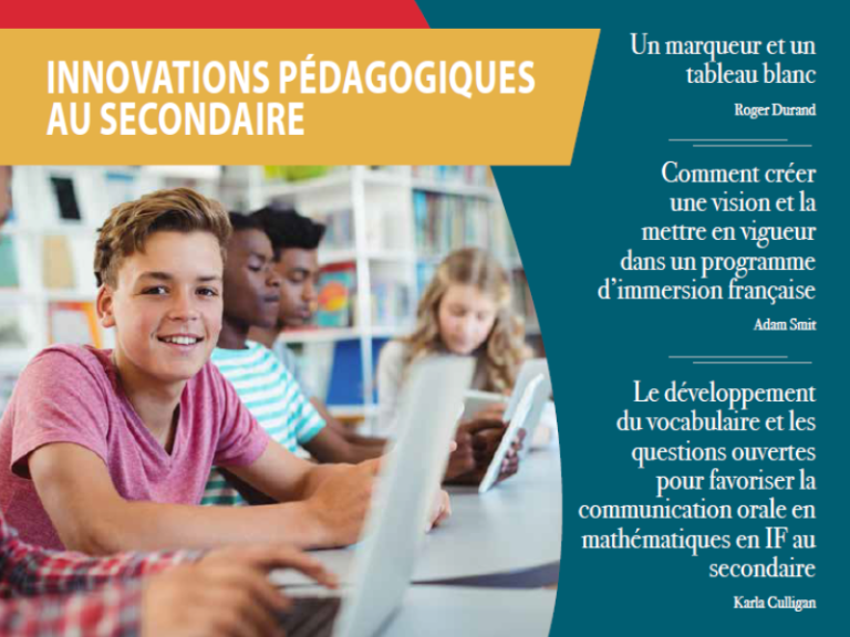 Volume 45, Numéro 2 – Printemps 2023 – Innovations pédagogiques au secondaire