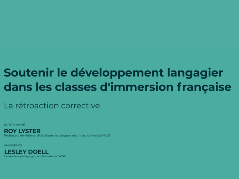La rétroaction corrective