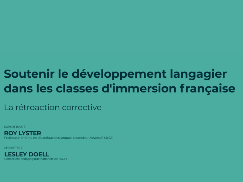 La rétroaction corrective