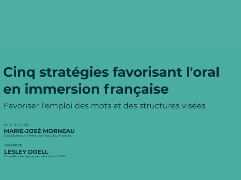 Favoriser l’emploi des mots et des structures visées