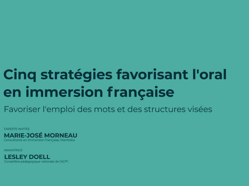 Favoriser l’emploi des mots et des structures visées