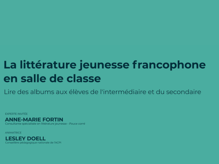 Lire des albums aux élèves de l&rsquo;intermédiaire et du secondaire