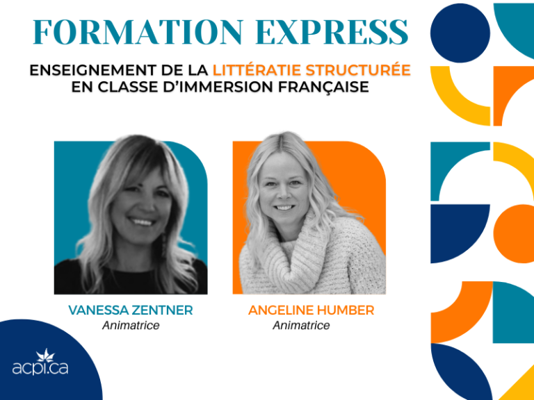 FORMATION EXPRESS : Enseignement de la littératie structurée en classe d’immersion française