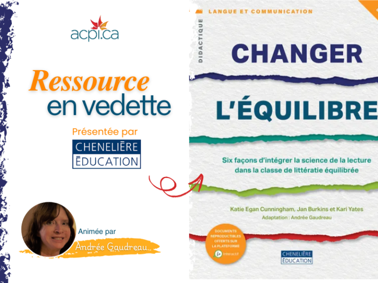 RESSOURCE EN VEDETTE : Changer l’équilibre – 8 à 12 ans