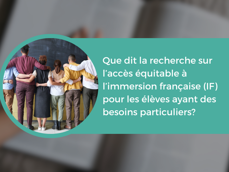 (2025) Les établissements scolaires ont encore un long chemin à parcourir pour offrir des opportunités d’apprentissage équitables, en particulier dans les programmes d’immersion française.