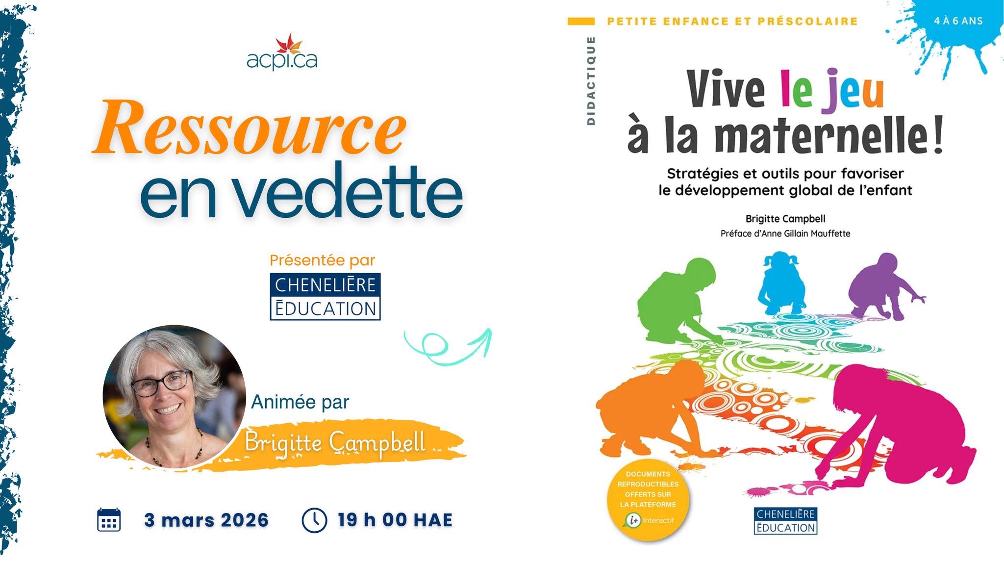 RESSOURCE EN VEDETTE : Vive le jeu à la maternelle